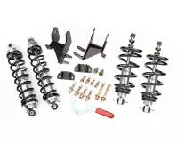 Aldan American RCX Series Double Adjustable Front/Rear Coil-Over Shock Kit - Black - GM A-Body 1964-67