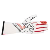 Alpinestars Tech-1 Race v3 Glove - White/Red - 2X-Large