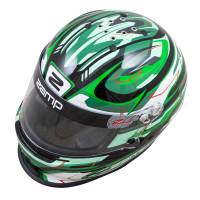 Zamp - Zamp RZ-42Y Youth Graphic Helmet - Black/Green/Light Green - 52cm - Image 2