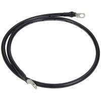 Allstar Performance 4 Gauge Battery Cable - 25 in - 3/8 in Ring Terminals - Black