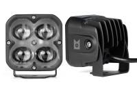 Arc Lighting Concept Series Pod LED Fog Light Assembly - 36 Watts - White Lens - 3 in Square - Surface Mount - Black (Pair)