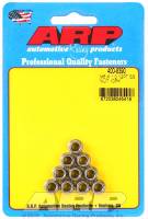 ARP Nut - 6 mm x 1.00 Thread - 8 mm 12 Point Head - Polished (Set of 10)