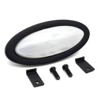 Auto-Loc LED Courtesy Light - Oval - 3-1/2 in Wide x 1-1/2 in Tall - 3/4 in Depth - White Lens - Black