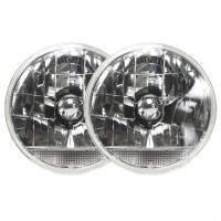 Exterior Parts & Accessories - AutoLoc - Auto-Loc Snake-Eye 7 in OD Headlight - H4 Bulb - Clear Turn Signal - Glass/Steel (Pair)