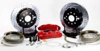 Brake System - Baer Disc Brakes - Baer Pro+ Rear Brake System - 6 Piston Caliper - 14 in Drilled/Slotted Rotor - 2-Piece Rotor - Red - Ford