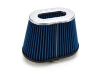 Air & Fuel Delivery - BBK Performance - BBK Clamp-On Air Filter Element - Tapered Oval - 8-1/2 x 5 in Base - 5-3/4 x 3-3/4 in Top Diameter - 5-1/2 in Tall - 3-3/8 in Flange - Blue