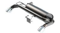Borla S-Type Axle-Back Exhaust System - 2-3/4 in to 2-1/2 in Diameter - 4 in Tips - Stainless - Ford Midsize SUV 2021-22