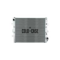 Cold-Case Polished Aluminum Radiator - 41 in W x 28.500 in H x 2.750 in D - Driver Side Inlet - Passenger Side Outlet - GM Fullsize Truck 2011-16