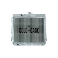 Cold-Case Polished Aluminum Radiator - 25.500 in W x 22.500 in H x 3 in D - Driver Side Inlet/Outlet - Mopar B/RB-Series/426 Hemi