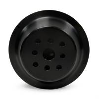 Champ Pans V-Belt Water Pump Pulley - 1:1 Ratio - 2 Groove - 5.813 in Diameter - Black - Small Block Chevy