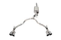 Corsa Sport Cat-Back Exhaust System - 3 in Diameter - Dual Rear Exit - Dual 4 in Polished Tips - Stainless - GM LS-Series - GM Fullsize SUV 2021-22