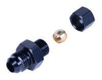 Derale Straight 5/16 in Compression Fitting to 6 AN Male Adapter - Black