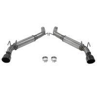 Flowmaster FlowFX Axle-Back Exhaust System - 3 in Diameter - Dual Rear Exit - 4.5 in Black Ceramic Tips - Stainless - Chevy Camaro 2010-15