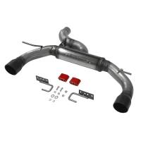 Flowmaster FlowFX Axle-Back Exhaust System - 3 in Diameter - Dual Rear Exit - 4 in Black Tips - Ford EcoBoost-Series - Ford Midsize SUV 2021-22