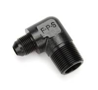 Fragola 90 Degree 8 AN Male to 3/4 in NPT Male Adapter - Black