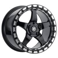 Forgestar D5 Beadlock Drag Wheel - 18 x 10.5 in - 8.300 in Backspace - 5 x 4.75 in Bolt Pattern - Beadlock - Black/Machined