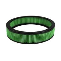 Green Filter Round Air Filter Element - 14 in Diameter - 3 in Tall - Green - Various GM Applications