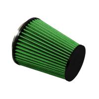 Green Filter - Green Filter Conical Air Filter Element - 5.5 in Diameter Base - 4 in Diameter Top - 6.5 in Tall - 3.5 in Flange - Green