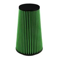 Green Filter Conical Air Filter Element - 5.5 in Diameter Base - 4 in Diameter Top - 9 in Tall - 3.5 in Flange - Green