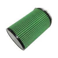 Green Filter Round Air Filter Element - 6 in Diameter - 9 in Tall - 5 in Flange - Green