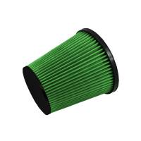 Green Filter Conical Air Filter Element - 7.88 in Diameter Base - 5 in Diameter Top - 7.75 in Tall - 5 in Flange - Green