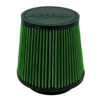 Green Filter - Green Filter Conical Air Filter Element - 6 in Diameter Base - 4.75 in Diameter Top - 6 in Tall - 3.75 in Flange - Green