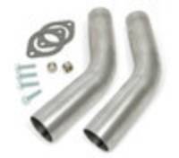 Exhaust - Hedman Hedders - Hedman Exhaust Adapter - 1/2 in Diameter - 2-1/2 in Collector - 45 Degree Bend - Hedman Headers Exhaust Manifolds - GM LS-Series