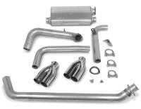 Hooker Cat-Back Exhaust System - 2-1/2 in Diameter - 3 in Stainless Tips - GM F-Body 1983-92