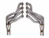 Hooker BlackHeart Blackheart Long Tube Headers - 1-7/8 in Primary - 3 in Collector - Stainless - Brushed - GM LS-Series - GM A-Body 1968-72 (Pair)