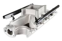 Holley EFI Intake Manifold - Square Bore - Single Plane - Rectangle Port - Fuel Rails Included - Small Block Ford