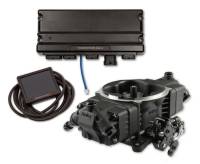 Holley EFI Terminator X MAX Stealth EFI Fuel Injection System - Square Bore - Black