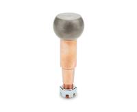 Low Friction Ball Joints - Low Friction Ball Joint Replacement Parts - Howe Racing Enterprises - Howe Ball Joint Stud - 1.500 in/ft Taper - 4.050 in Long - Plus 0.900 in Extended Length - 1.437 in Ball - 1/2-20 in Thread - Copper Plated