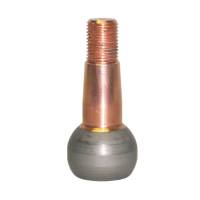 Howe Tie Rod Stud - 1.500 in/ft Taper - 2.975 in Long - Plus 0.5 in Extended Length - 5/8-18 in Thread - Brass Plated