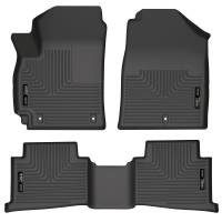 Husky Liners WeatherBeater Front/2nd Row Floor Liner - Black - Ford Compact SUV 2020-22
