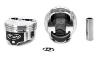 Icon Premium Forged Pistons - 4.030 in Bore - 1/16 x 1/16 x 3/16 in Ring Grooves - Minus 4.80 cc - Small Block Ford (Set of 8)