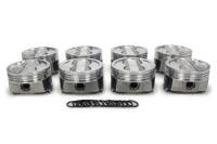 Icon FHR Forged Pistons - 4.030 in Bore - 5/64 x 5/64 x 3/16 in Ring Grooves - Minus 18.00 cc - Small Block Chevy (Set of 8)