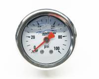 Intellitronix Fuel Pressure Gauge - 0-100 psi - Full Sweep - 1-1/2 in Diameter - White Face