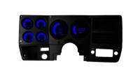 Intellitronix Bargraph Digital Gauge Cluster - Blue LED - Black - GM Fullsize Truck 1973-87