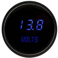 Gauges & Data Acquisition - Individual Gauges - Intellitronix - Intellitronix Digital Voltmeter - 7-25.5V - 2-1/16 in Diameter - Blue LED - Black Face