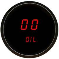 Gauges & Data Acquisition - Individual Gauges - Intellitronix - Intellitronix Digital Oil Pressure Gauge - 0-99 psi - 2-1/16 in Diameter - Black Face - Red LED