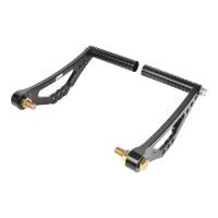 JOES Brake / Gas Adjustable Ratio Pedal Assembly - Adjustable Length - Black (Pair)