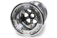 Keizer Wheels - Keizer Micro Sprint Splined Wheels - Keizer Aluminum Wheels - Keizer 27 Spline Beadlock Wheel - 10 x 11 in - 4.000 in Backspace - Polished