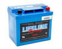 Lifeline Race AGM Battery - 12V - 385 Cranking amp - Top Post Screw-In Terminals - 7.71 in L x 6.89 in H x 5.18 in W