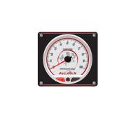 Longacre AccuTech SMI Tachometer - 10000 RPM - Analog - 4-1/2 in Diameter - Silver Face - Warning Light - 5 x 5.47 in Black Panel