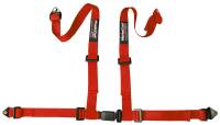Mastercraft Trail Runner 4 Point Harness - Bolt-On - 2 in Straps - Pull Down Adjust - Individual Harness - Red