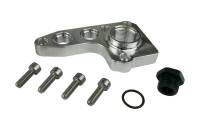 Moroso Remote Oil Filter Adapter - 10 AN Female O-Ring Inlet - 10 AN Female O-Ring Outlet - 16 AN Female Port - Clear - Ford Modular