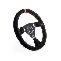 MPI SimMax Road Course Steering Wheel - 12-3/4 in Diameter - 1-1/4 in Dish - 3-Spoke - Black