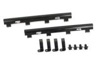 MSD Atomic EFI Fuel Rail Kit - 8 AN Female O-Ring Inlets - 8 AN Female O-Ring Outlets - Black - LS7 - GM LS-Series