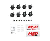 MSD Coil Pack Ignition Coil - 0.550 ohm - Male HEI - 50000V - Black