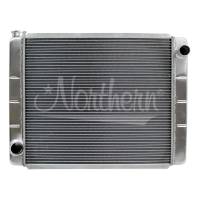 Northern Race Pro Aluminum Radiator - 26 in W x 19 in H x 3.125 in D - Passenger Side Inlet - Driver Side Outlet